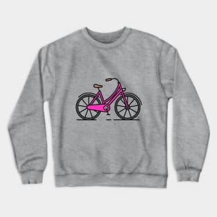 Pink Bicycle Crewneck Sweatshirt